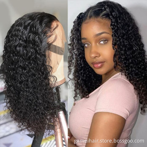 Cheap Afro Kinky Curly Raw Indian Virgin Human Hair Hd Full Lace Frontal Bob Wigs Vendor Human Hair 360 Lace Front Bob Wig